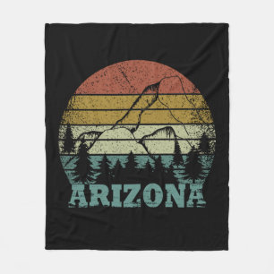 arizona Staat Vintager Sonnenuntergang Fleecedecke