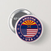 Arizona, Staaten der USA Button (Vorne & Hinten)