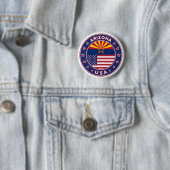 Arizona, Staaten der USA Button (Beispiel)
