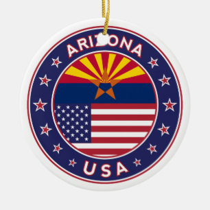 Arizona, Staaten der USA Keramik Ornament