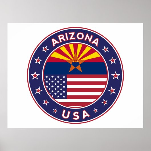 Arizona, Staaten der USA Poster (Vorne)