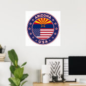 Arizona, Staaten der USA Poster (Heimbüro)