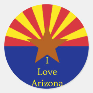 Arizona-Staats-Aufkleber Runder Aufkleber