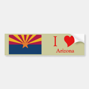 Arizona-Staats-Flagge Autoaufkleber