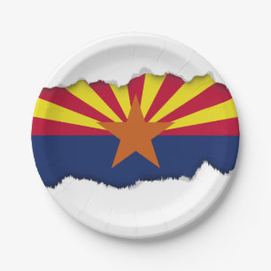 Arizona-Staats-Flagge Pappteller