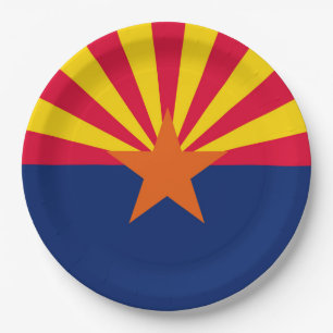 Arizona-Staats-Flaggen-Entwurf Pappteller