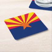 Arizona-Staats-Flaggen-Entwurf Rechteckiger Pappuntersetzer (angewinkelt)