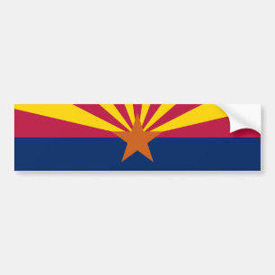 Arizona Staatsflagge Autoaufkleber