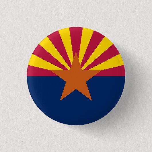 Arizona Staatsflagge Button (Vorderseite)