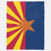 Arizona Staatsflagge Fleecedecke (Vorderseite)