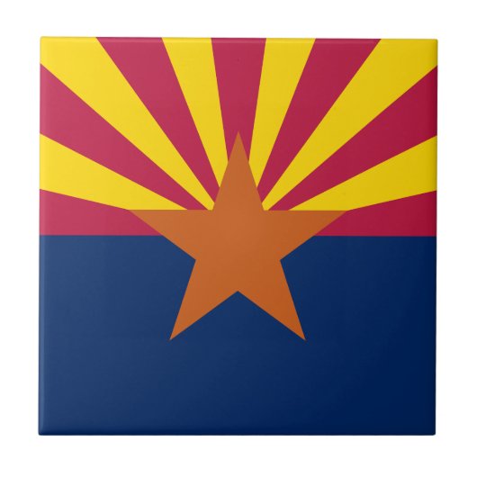 Arizona Staatsflagge Fliese (Vorderseite)