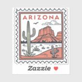 Arizona Staatsstolz Desert Vibes Aufkleber (Blatt)