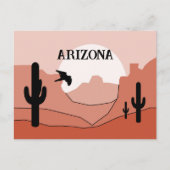 Arizona State Artistic Boho Monochromatic  Postkarte (Vorderseite)