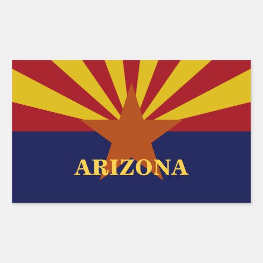 Arizona State Flag Custom Aufkleber (Vorderseite)