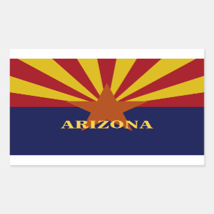 Arizona State Flag Custom Aufkleber