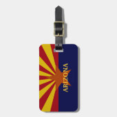 Arizona State Flag Custom Luggage Tag Gepäckanhänger (Vorderseite vertikal)