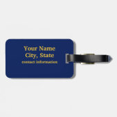 Arizona State Flag Custom Luggage Tag Gepäckanhänger (Rückseite horizontal)