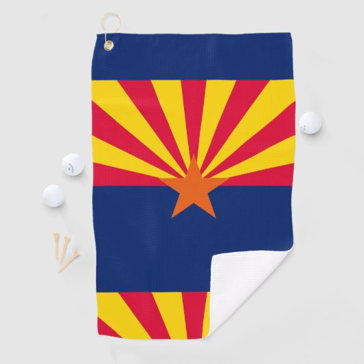 Arizona State Flag Design Your Text on a a a a Golfhandtuch (Insitu)