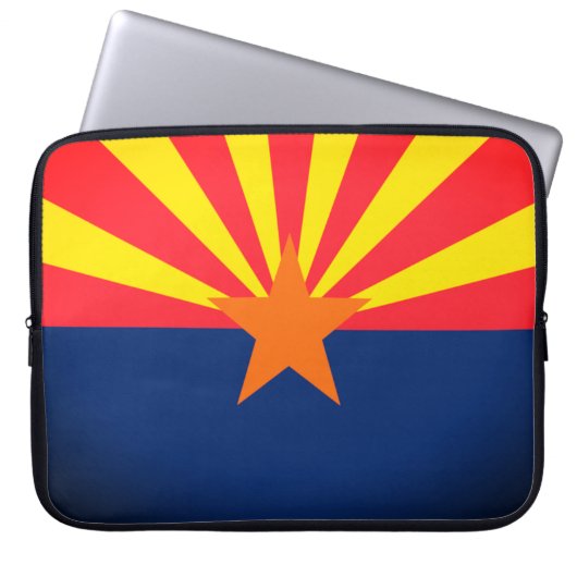 Arizona State Flag Electronics Bag Laptopschutzhülle (Vorderseite)