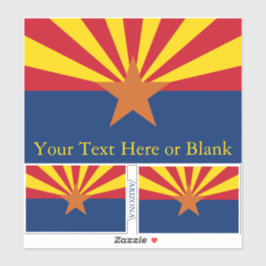Arizona State Flag Image Personalisieren Text Aufkleber