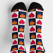 Arizona State Flag Map Herzmuster Fun Arizona Socken (Oben)