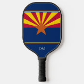 Arizona State Flag Monogram Pickleball Schläger (Vorderseite)