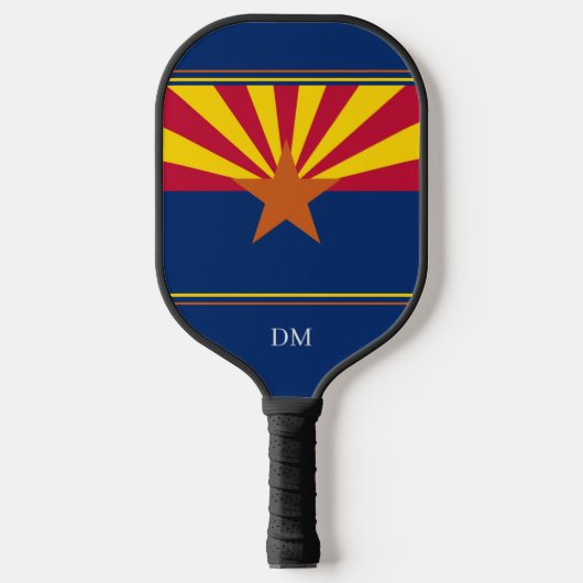 Arizona State Flag Monogram Pickleball Schläger (Vorderseite)