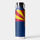 Arizona State Flag Personalize Name Hot oder Cold Trinkflasche (Vorne)
