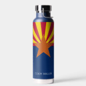 Arizona State Flag Personalize Name Hot oder Cold Trinkflasche (Links)