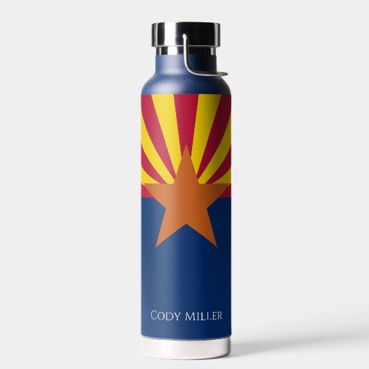Arizona State Flag Personalize Name Hot oder Cold Trinkflasche (Links)