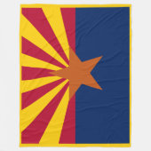 Arizona State Flag Print Patriota Fleecedecke (Vorderseite)