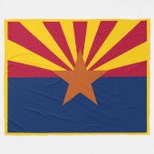 Arizona State Flag Print Patriota Fleecedecke (Vorderseite (Horizontal))