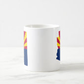 Arizona State Flag Retro Sunset Wüste Vibes Kaffeetasse (Mittel)