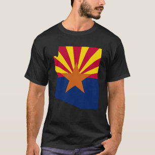 Arizona State Flag Retro Sunset Wüste Vibes T-Shirt