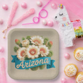 Arizona State Flower Emblem Pappteller (Party)