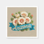 Arizona State Flowers Emblem Serviette (Vorderseite)