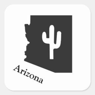 Arizona-Sticker Quadratischer Aufkleber