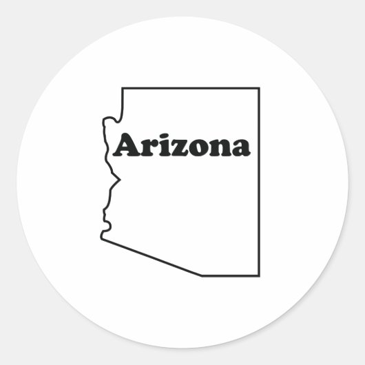 Arizona-Sticker Runder Aufkleber (Vorderseite)