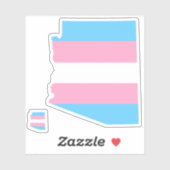 Arizona-Stolz gestreift transgender-Fahne Aufkleber (Blatt)
