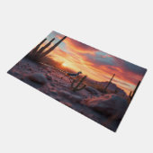 Arizona Südwest Wüste Roadrunner Doormat Fußmatte (Schrägansicht)