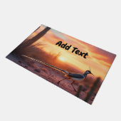 Arizona Südwest Wüste Roadrunner Doormat Fußmatte (Schrägansicht)