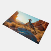 Arizona Südwest Wüste Roadrunner Doormat Fußmatte (Schrägansicht)