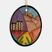 Arizona Südwestwüste Weihnachten Keramik Ornament (Rechts)
