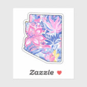 Arizona Summer Sticker - 3" x 3" - Lilly inspirier (Blatt)