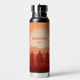 Arizona Sunset benutzerdefinierte Monogramm Trinkflasche
