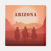 Arizona Sunset benutzerdefinierter Textmagnet Magnet (Vorne)