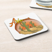 Arizona Sunset Cactus Untersetzer (Linke Seite)