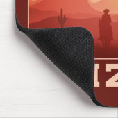 Arizona Sunset Custom Monogram Mousepad (Ecke)