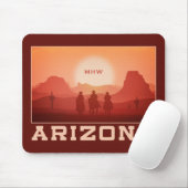 Arizona Sunset Custom Monogram Mousepad (Mit Mouse)