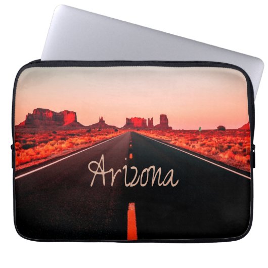 Arizona Sunset Desert Red Rocks Laptopschutzhülle (Vorderseite)
